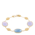 18K Yellow Gold Aquamarine Chalcedony Siviglia Bracelet