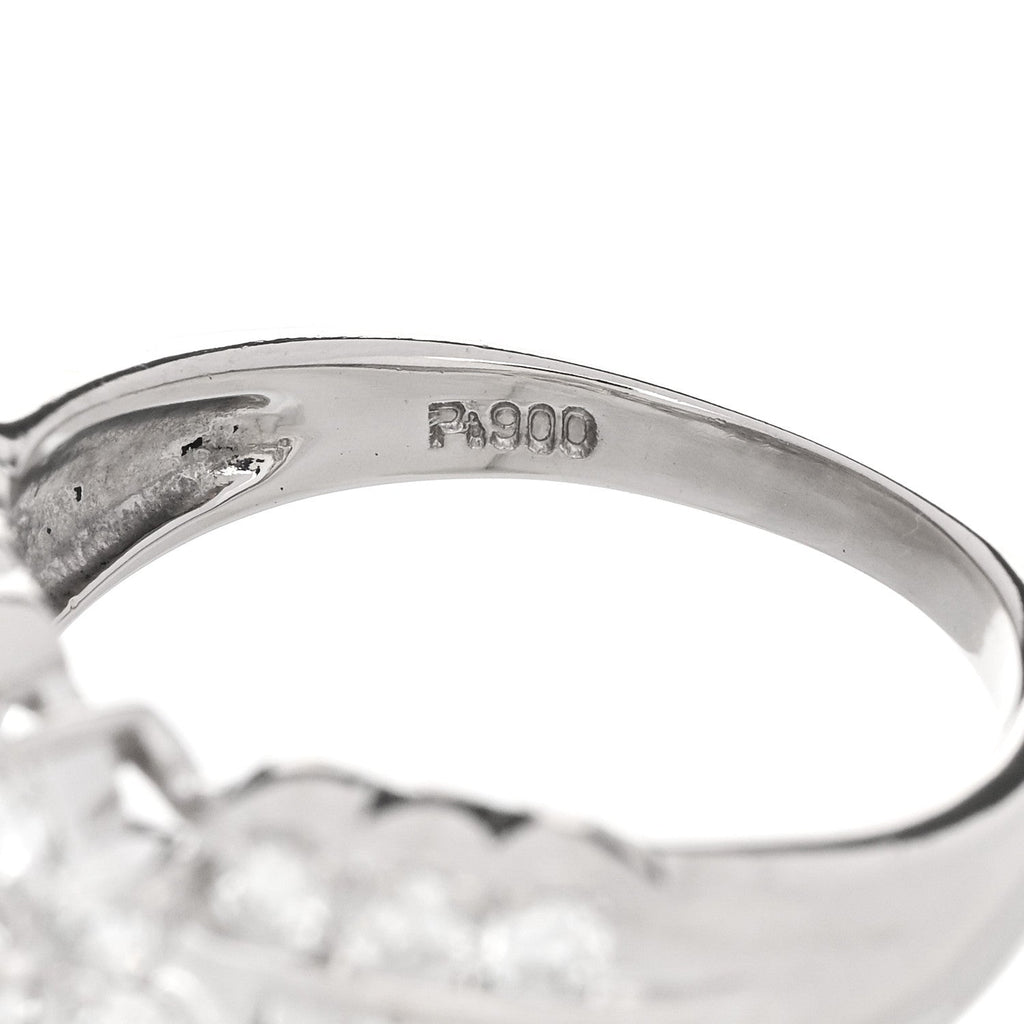 Platinum Diamond 1.02ctw Flower Ring 50 5.25