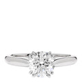 Platinum Diamond 1.01ct Round Brilliant Cut Solitaire Engagement Ring 48 4.5