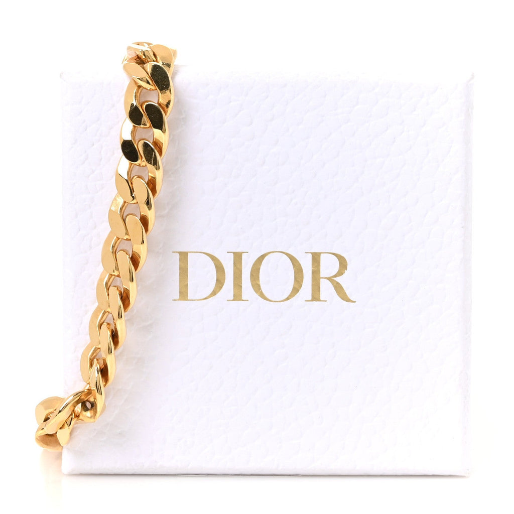 Metal CD Choker Necklace Gold