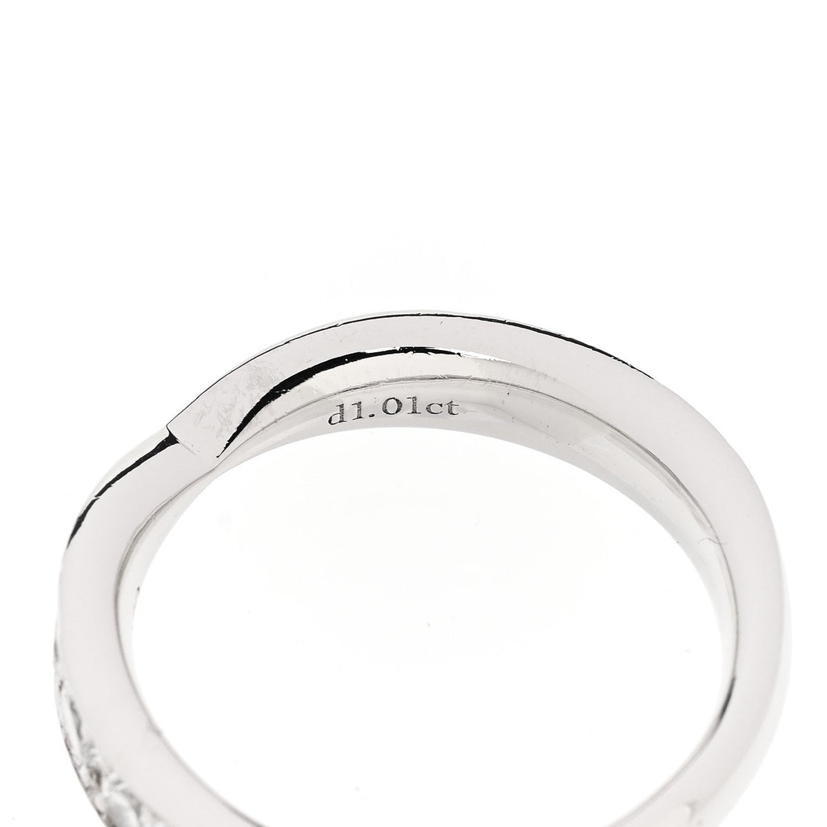 Platinum Diamond 4.3mm Harmony Band Ring 54 7