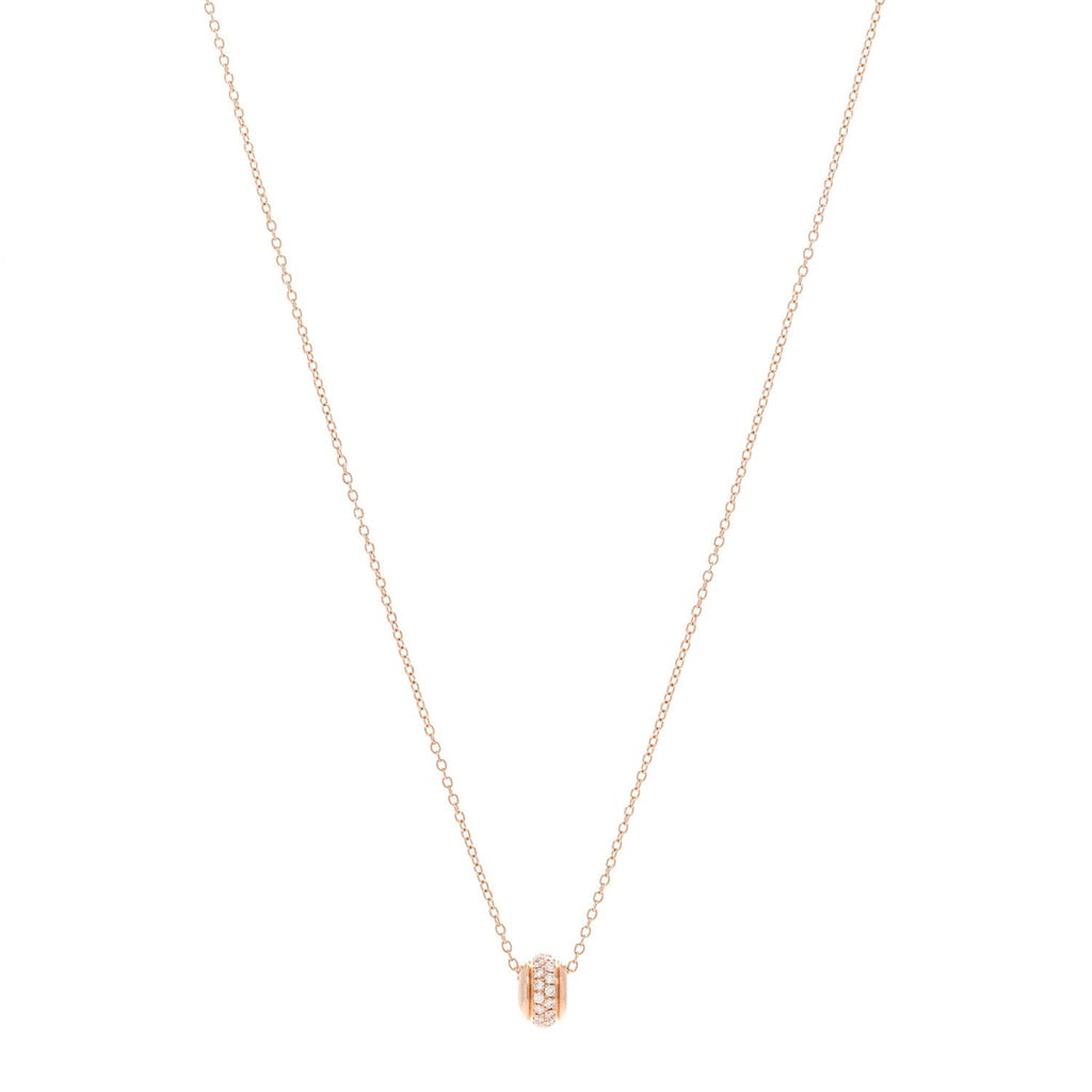 18K Rose Gold Diamond Possession Pendant Necklace