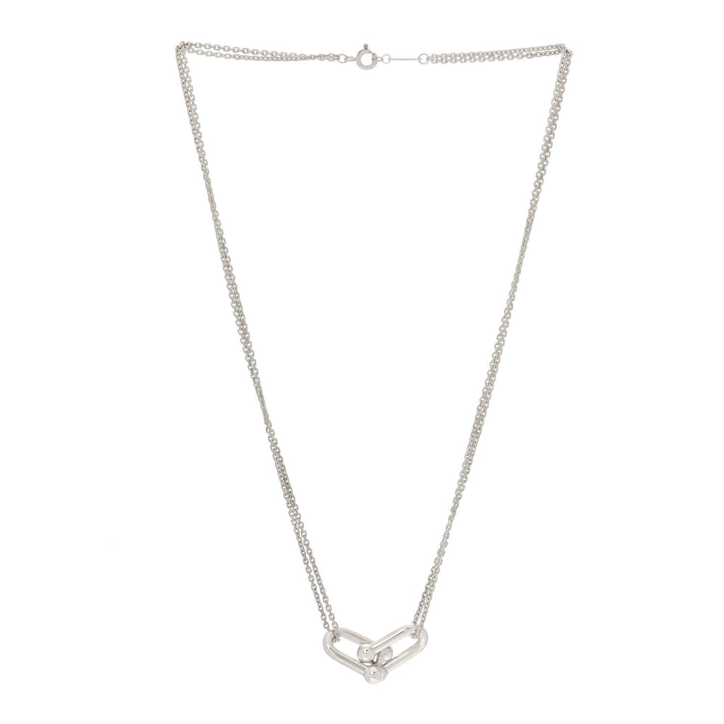 Sterling Silver Double HardWear Link Pendant Necklace