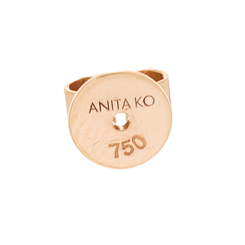 18K Rose Gold Diamond Loop Earrings