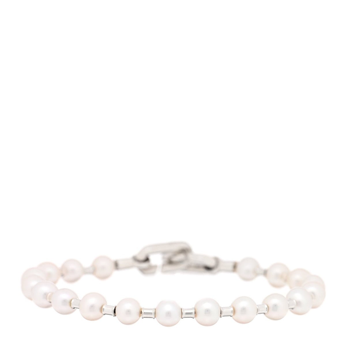 Sterling Silver Pearl 5-6mm HardWear Bracelet