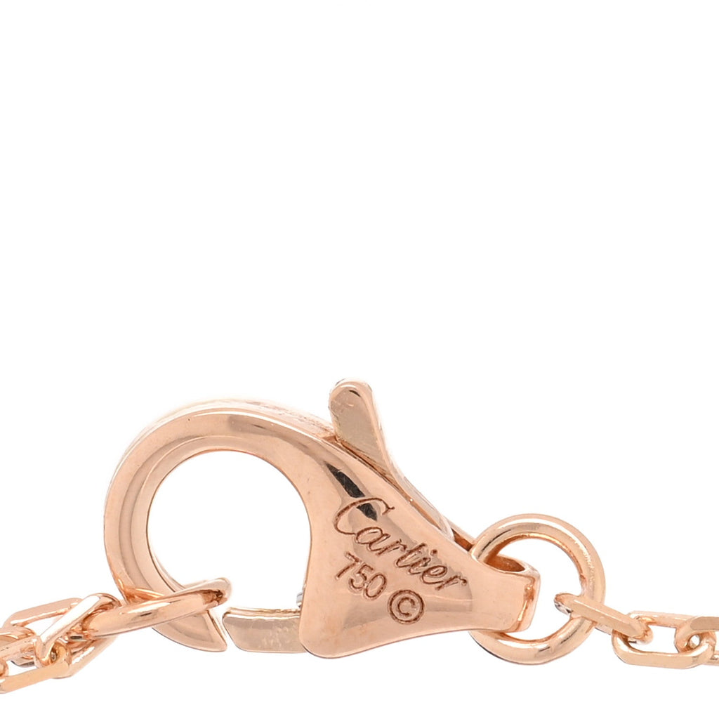 18K Pink Yellow White Gold Trinity Heart Bracelet