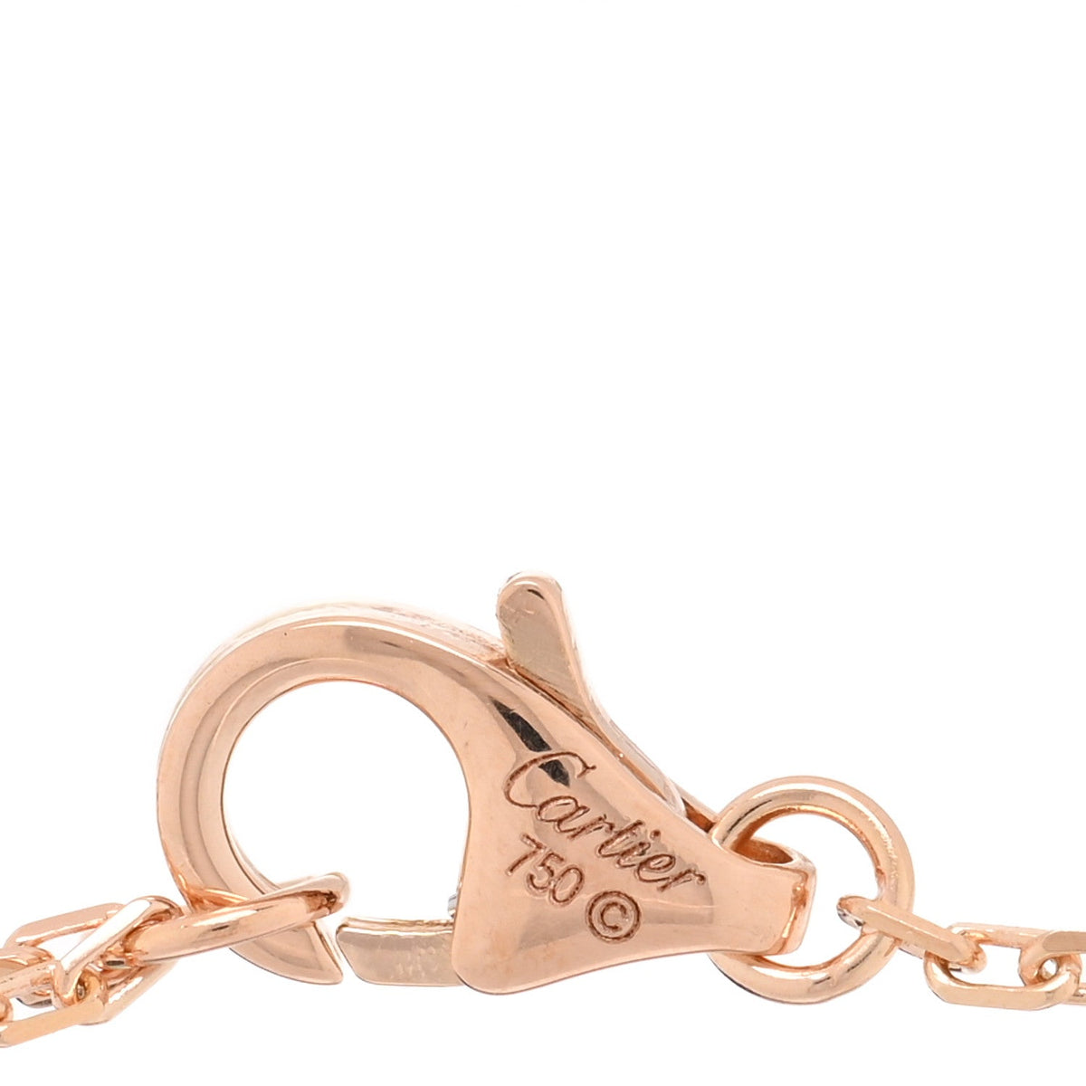 18K Pink Yellow White Gold Trinity Heart Bracelet
