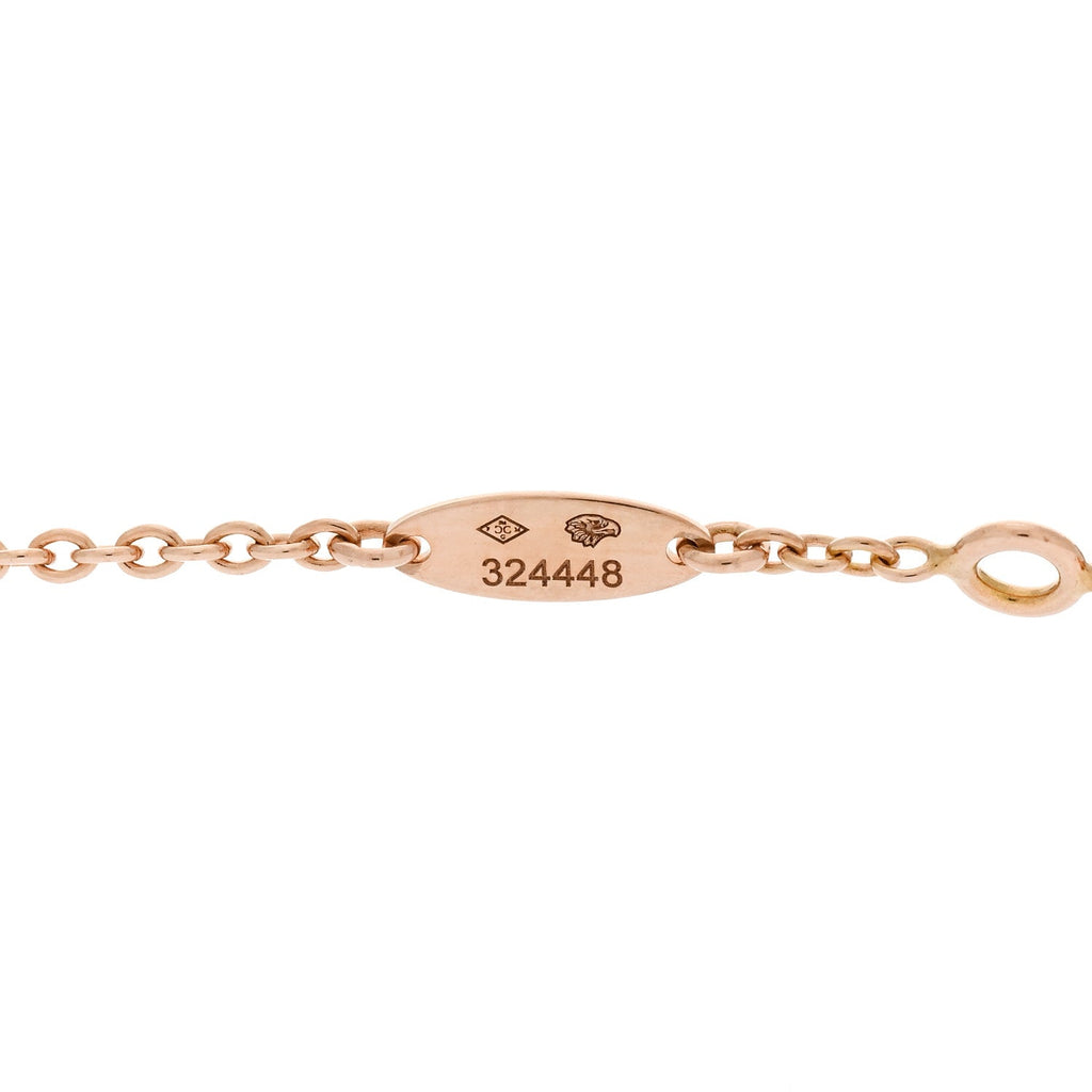 18K Rose Gold Diamond Rose Des Vents Necklace