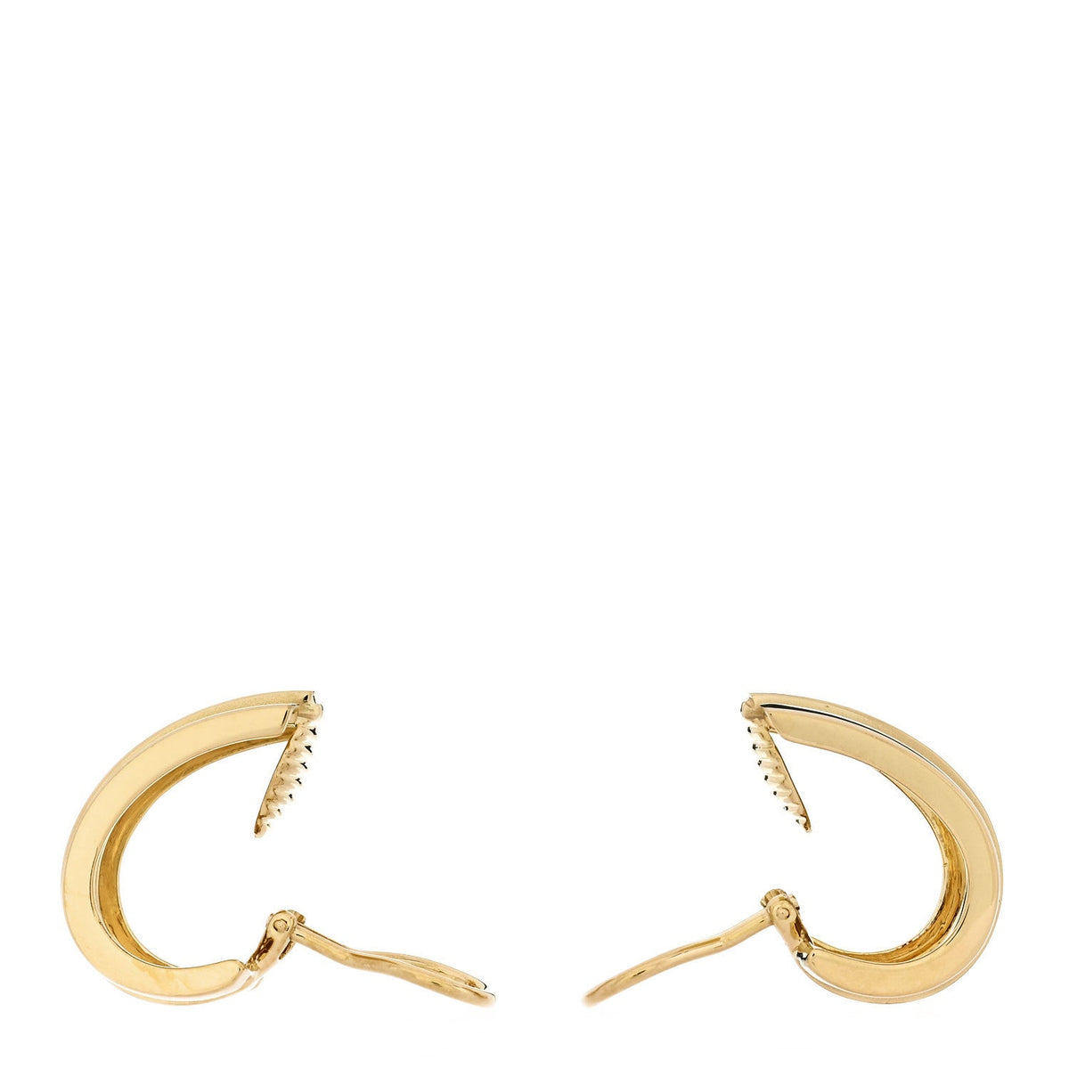 18K Yellow Gold Atlas Hoop Earrings