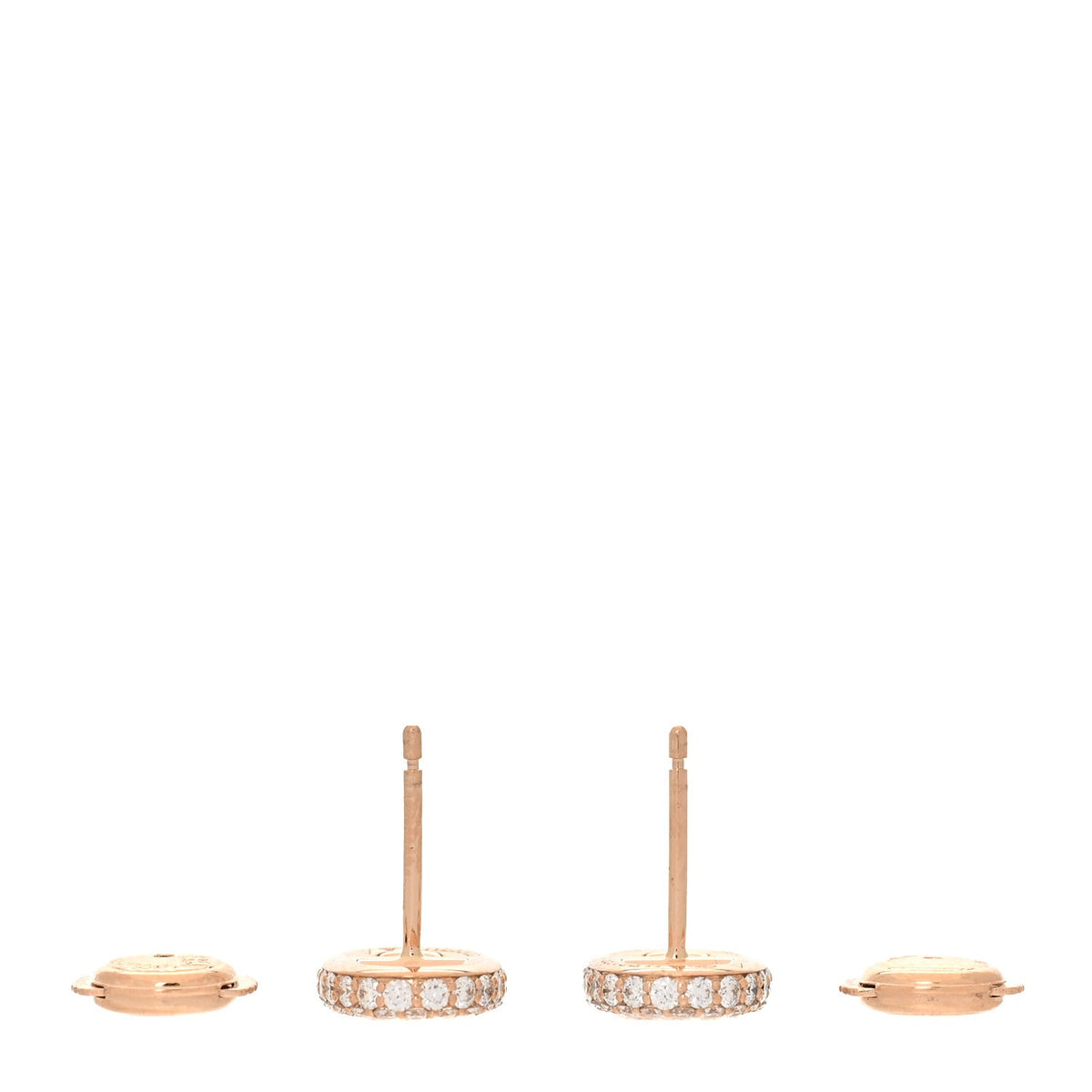 18K Rose Gold Diamond New Farandole Earrings