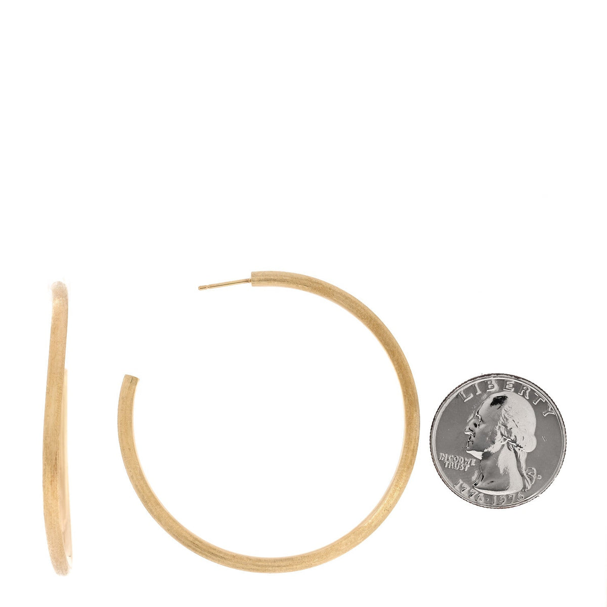 18K Yellow Gold Large Jaipur Hoop Earrings