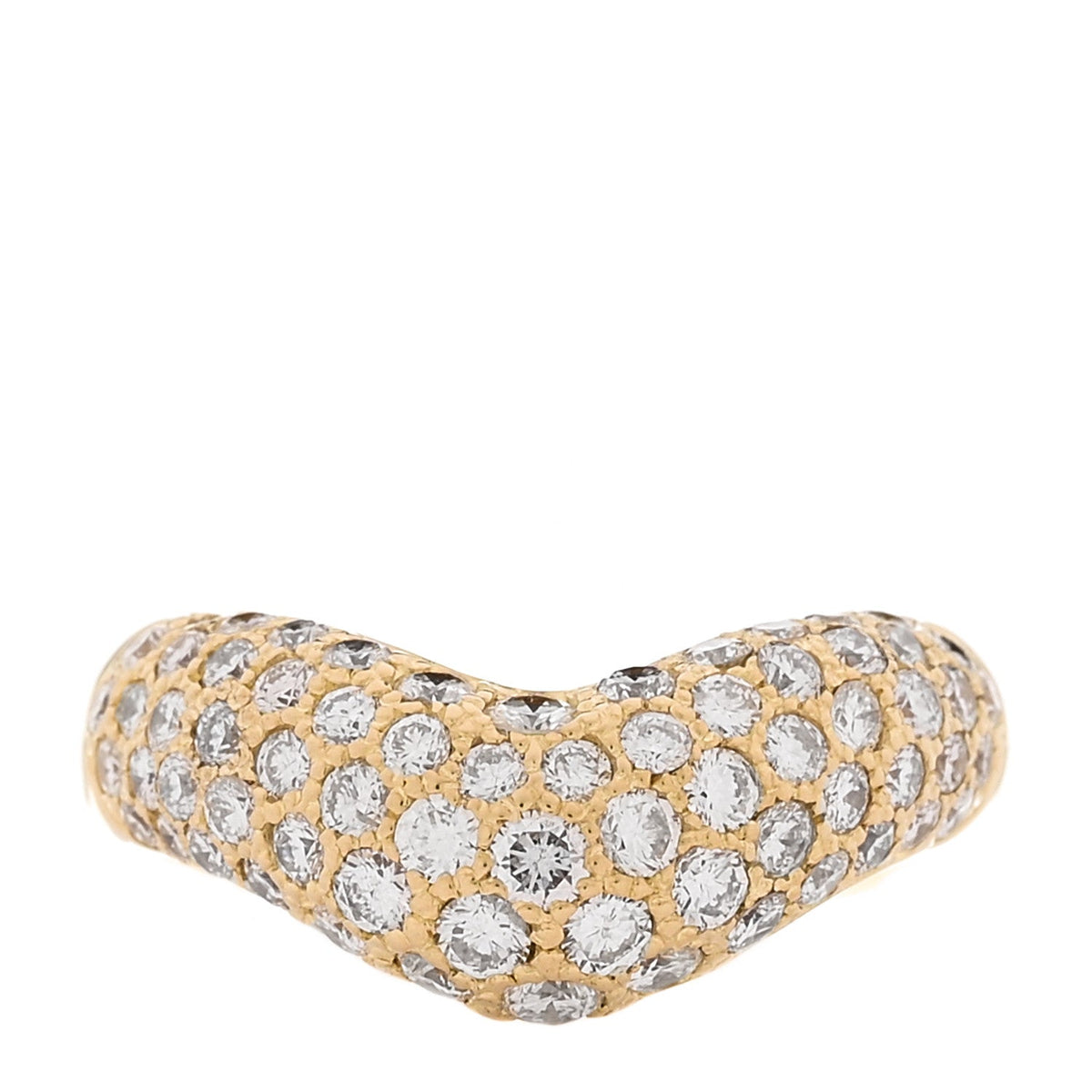 18K Yellow Gold Diamond 1.23ctw Ring 50 5.5