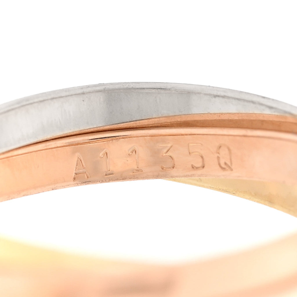 18K Pink Yellow White Gold Small Trinity Ring 49 5