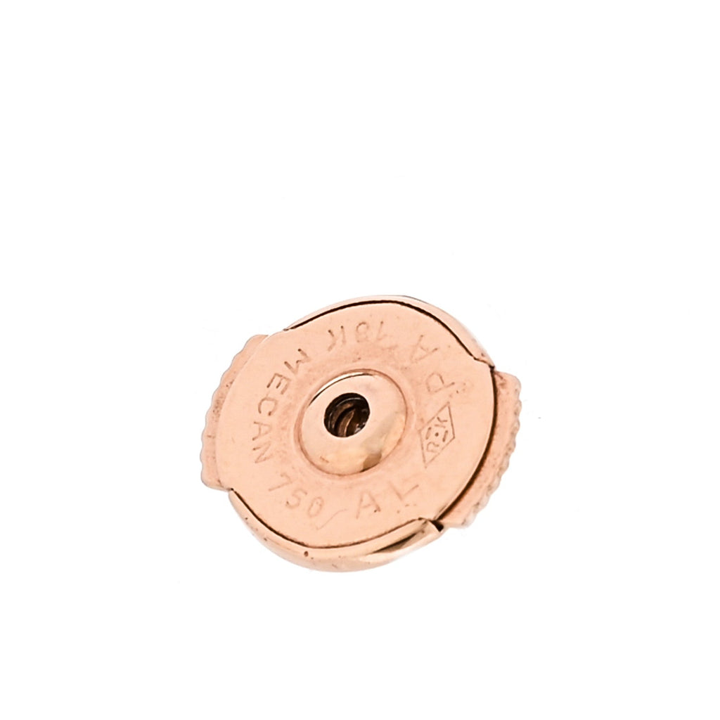 18K Pink Gold Small LOVE Hoop Earrings