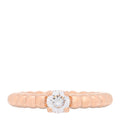 18K Rose Gold Diamond .31ct Perlee Solitaire Engagement Ring 48 4.5