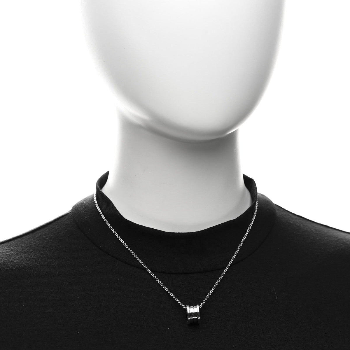 18K White Gold B.Zero1 Pendant Necklace