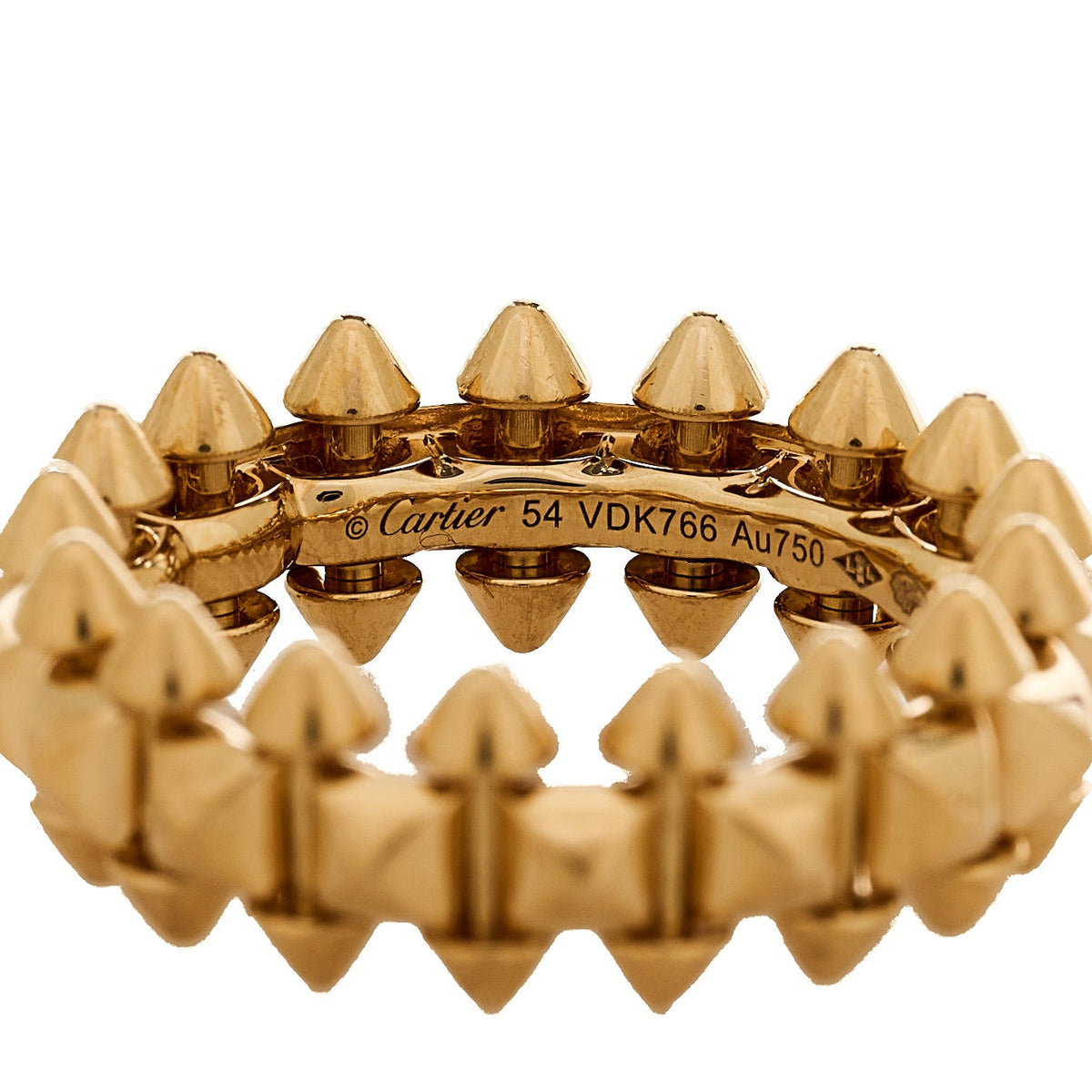18K Pink Gold MM Clash De Cartier Ring 54 7