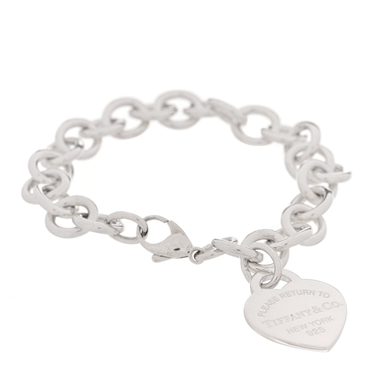 Sterling Silver Return to Tiffany Heart Tag Charm Bracelet