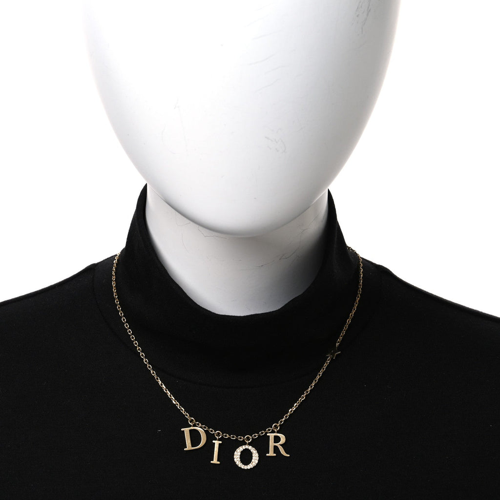 Crystal Dio(r)evolution Necklace Gold