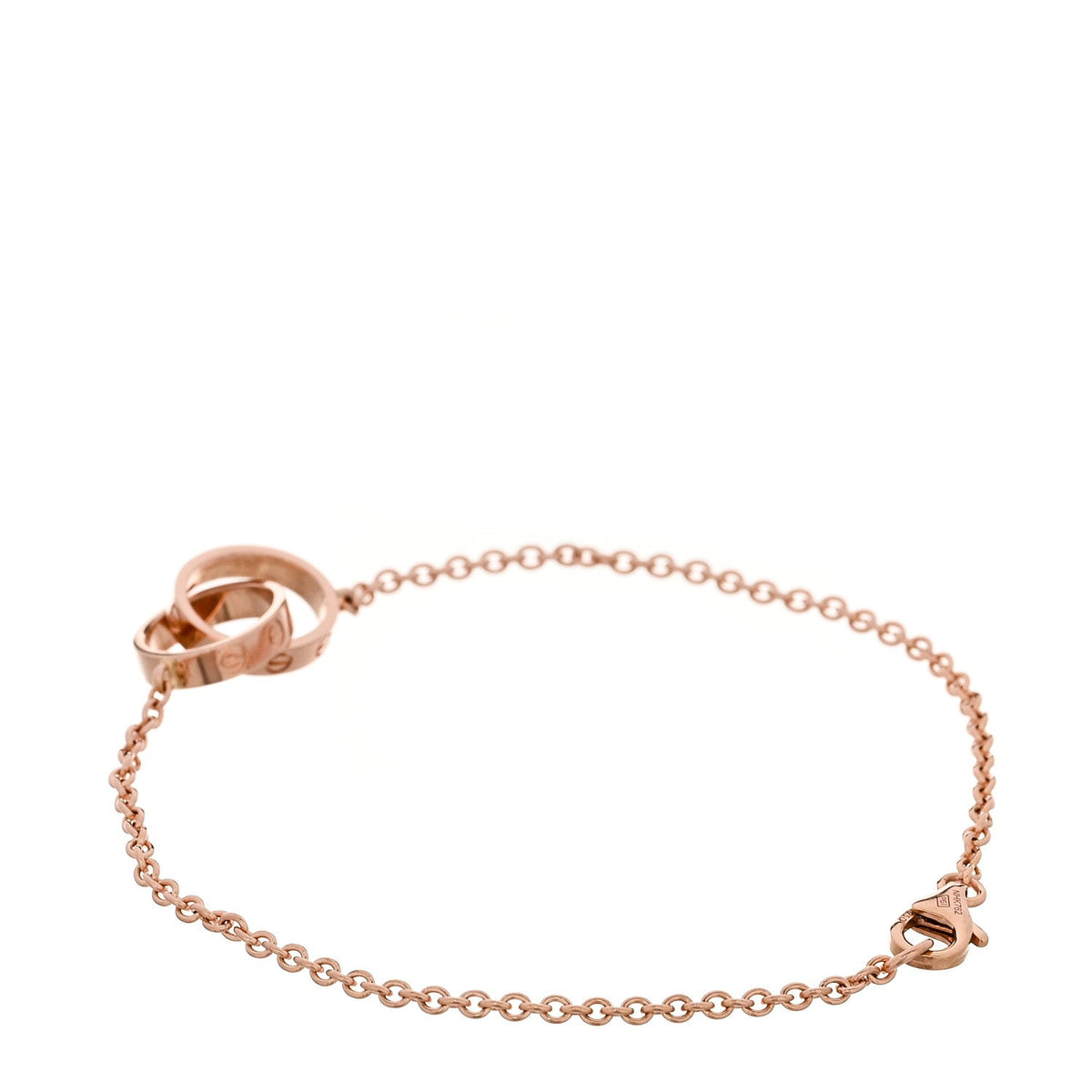 18K Pink Gold Interlocking LOVE Bracelet