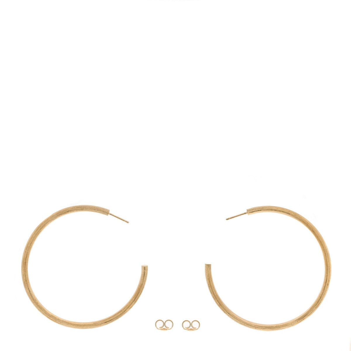 18K Yellow Gold Large Jaipur Hoop Earrings
