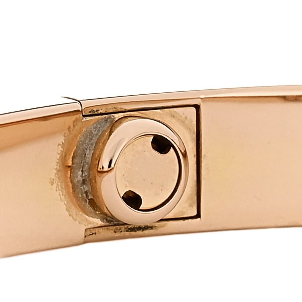18K Pink Gold LOVE Bracelet 17