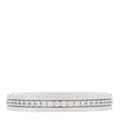 18K White Gold Diamond Metro Wedding Band Ring 52 6