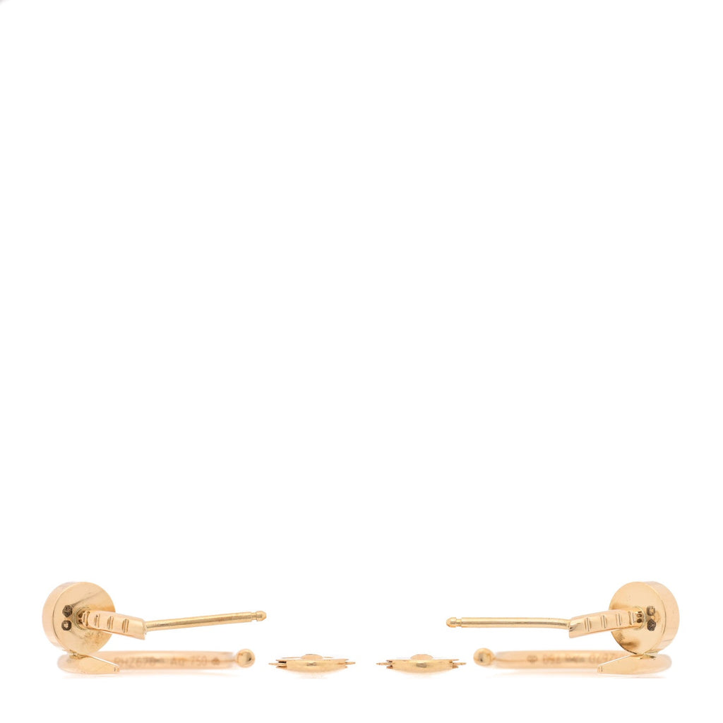 18K Yellow Gold Juste Un Clou Hoop Earrings