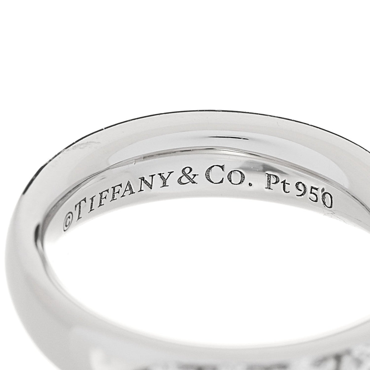 Platinum Diamond 4.3mm Harmony Band Ring 49 4.75