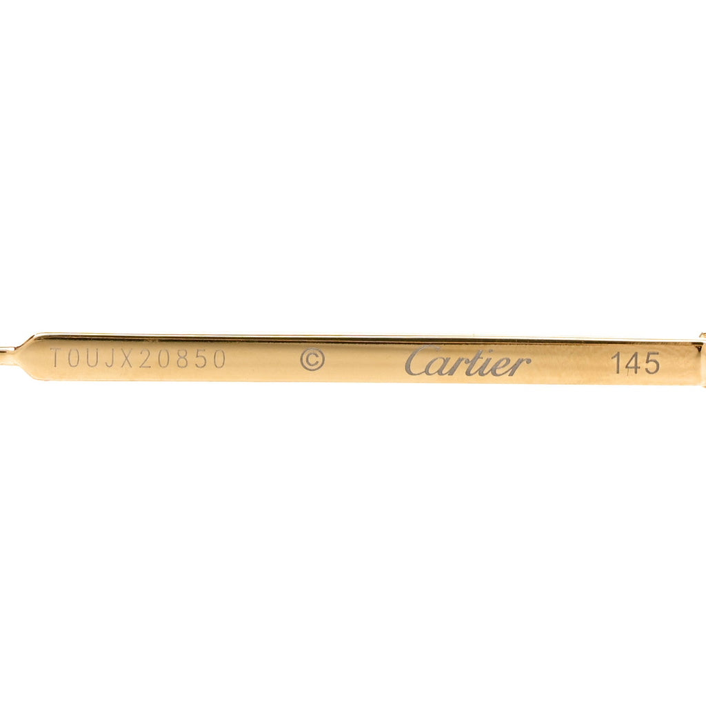 Metal Signature De Cartier Sunglasses CT0009S  Gold