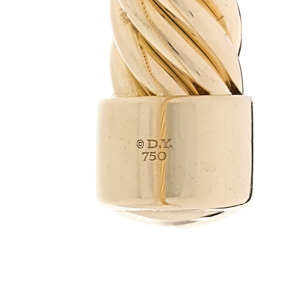 18K Yellow Gold 7mm Modern Cablespira Oval Bracelet