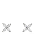 Platinum Diamond .64ct Small Victoria Earrings