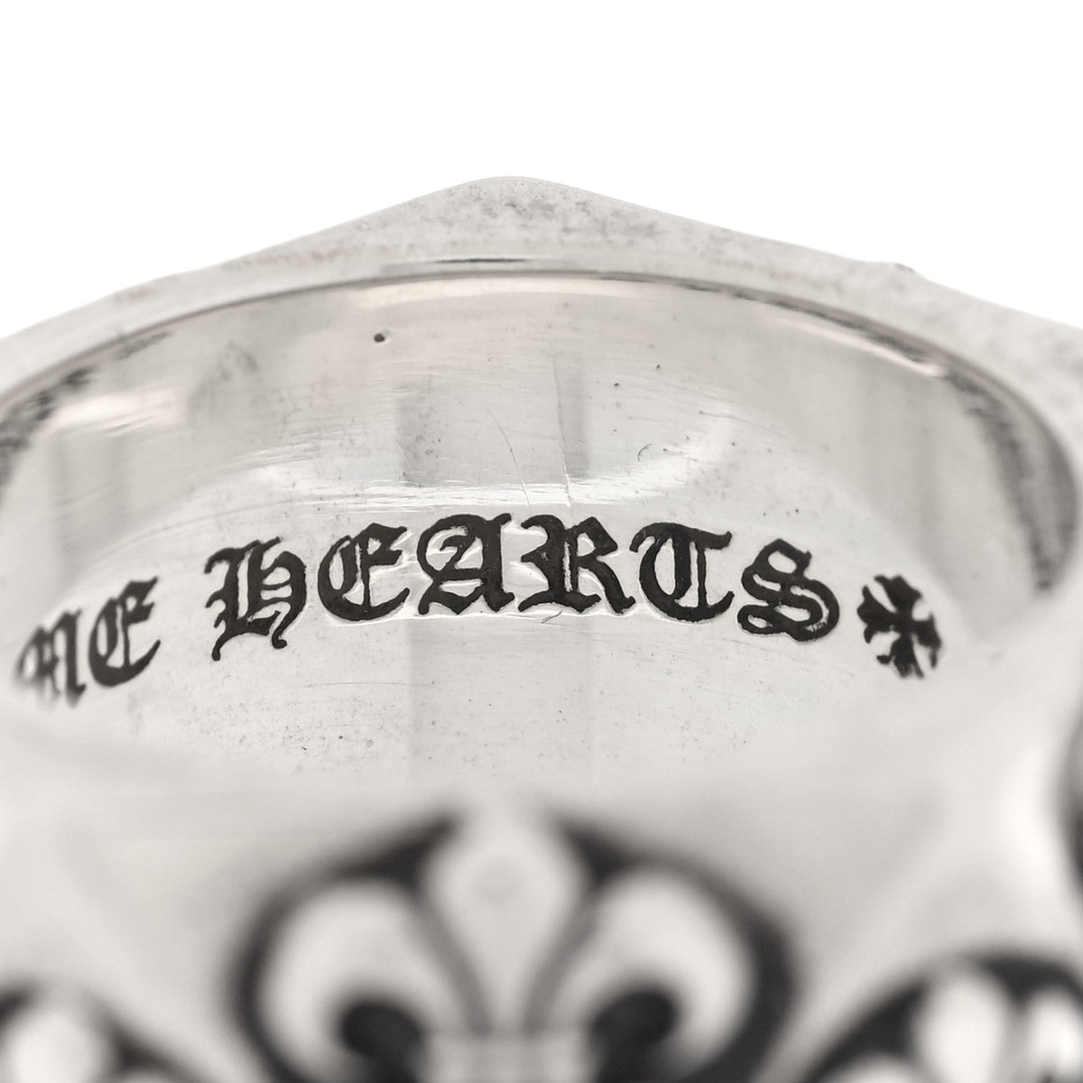Sterling SIlver Pentagon Fleur de Lis Ring 55 7.25