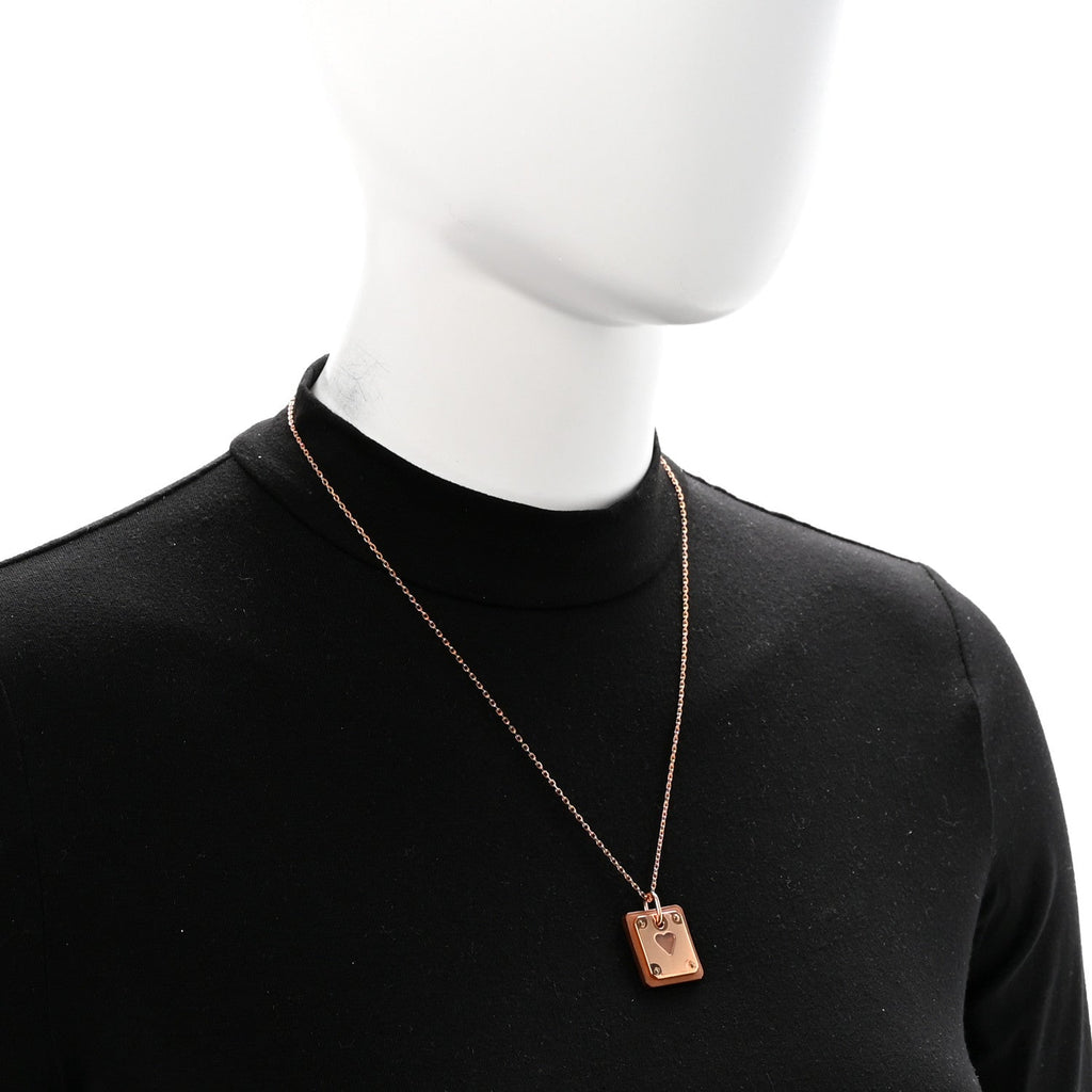 Rose Gold Plated Swift As De Coeur Necklace Gold