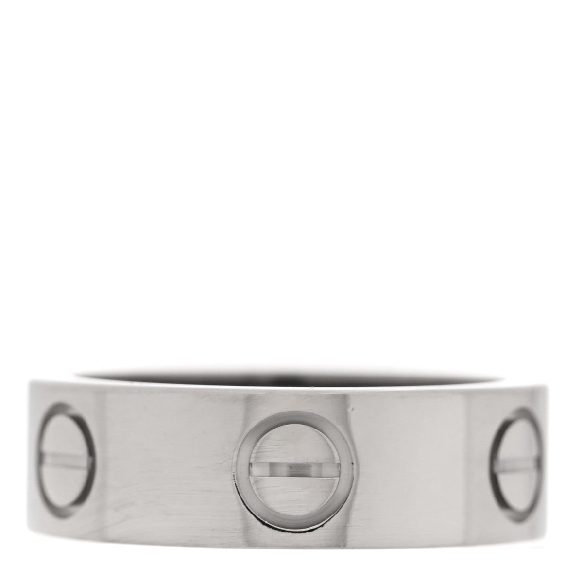 18K White Gold 5.5mm LOVE Ring 48 4.5