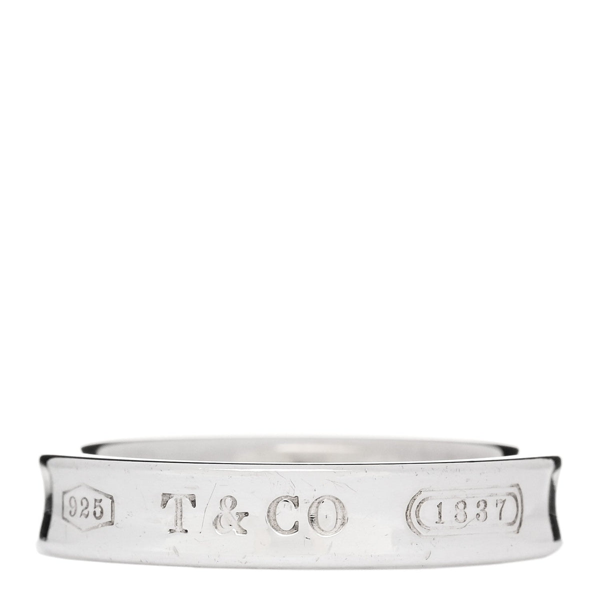 Sterling Silver Narrow 1837 Band Ring 52 6