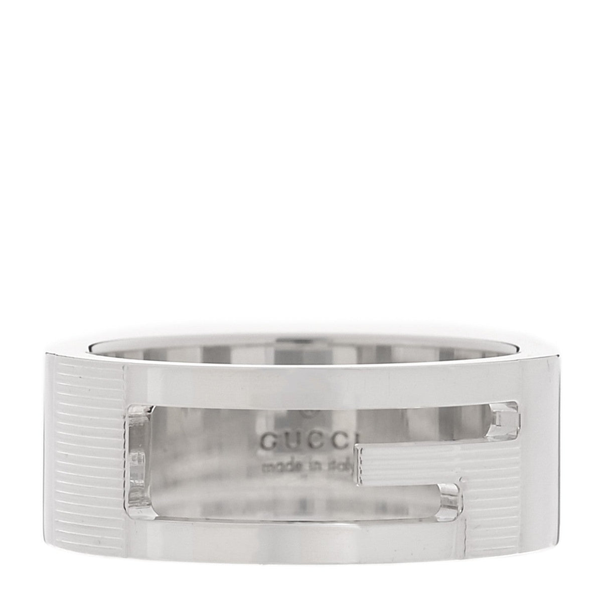 Sterling Silver G Cutout Ring 55 7.25