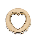 18K Yellow Gold Tanzanite True Love Baguette Heart Beat Pendant