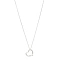 Sterling Silver 22mm Elsa Peretti Open Heart Pendant Necklace
