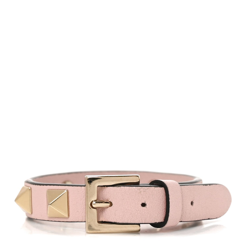 Vitello Rockstud Bracelet Water Rose