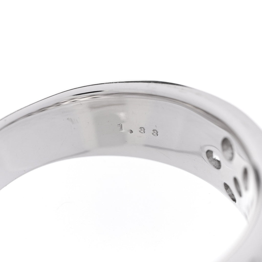 18K White Gold Diamond 1.33ct Half Band Ring  54 7