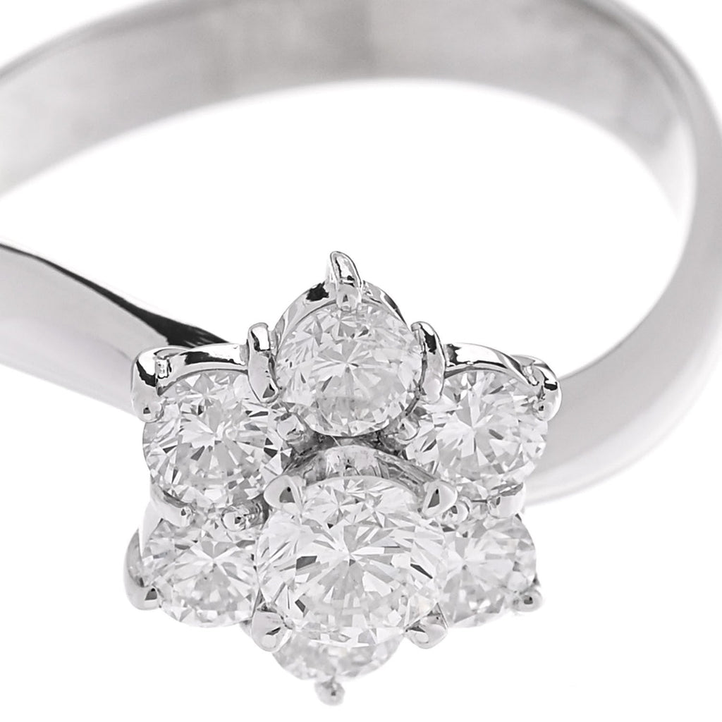Platinum Diamond 1.02ctw Flower Ring 54 7