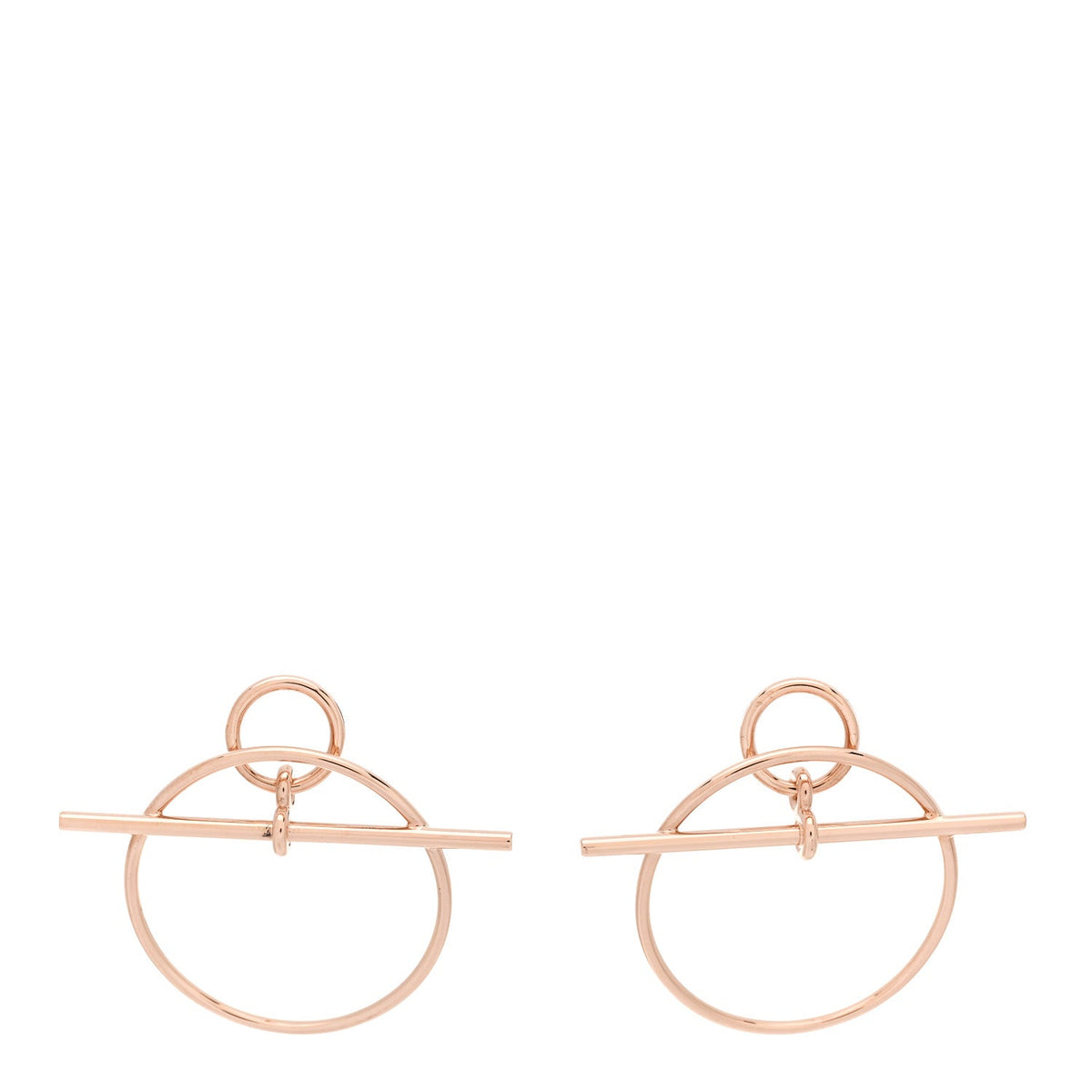 18K Rose Gold PM Loop Earrings