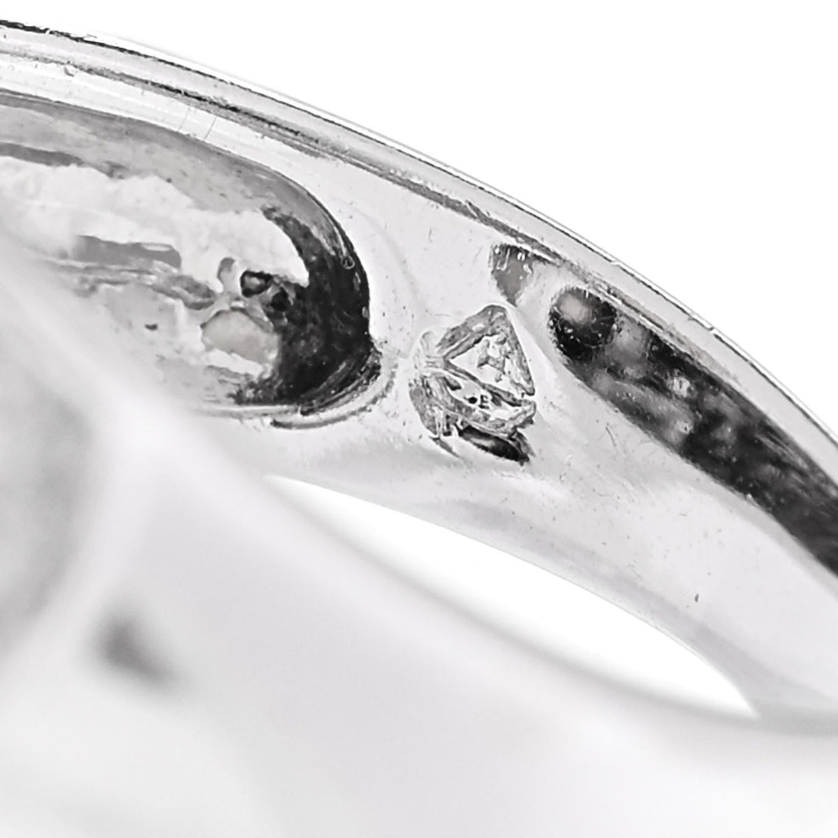 14K White Gold Diamond Gold Black Cultured Pearl .45ctw Bypass Ring 56 7.5