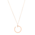 18K Pink Gold Diamond Juste Un Clou Pendant Necklace