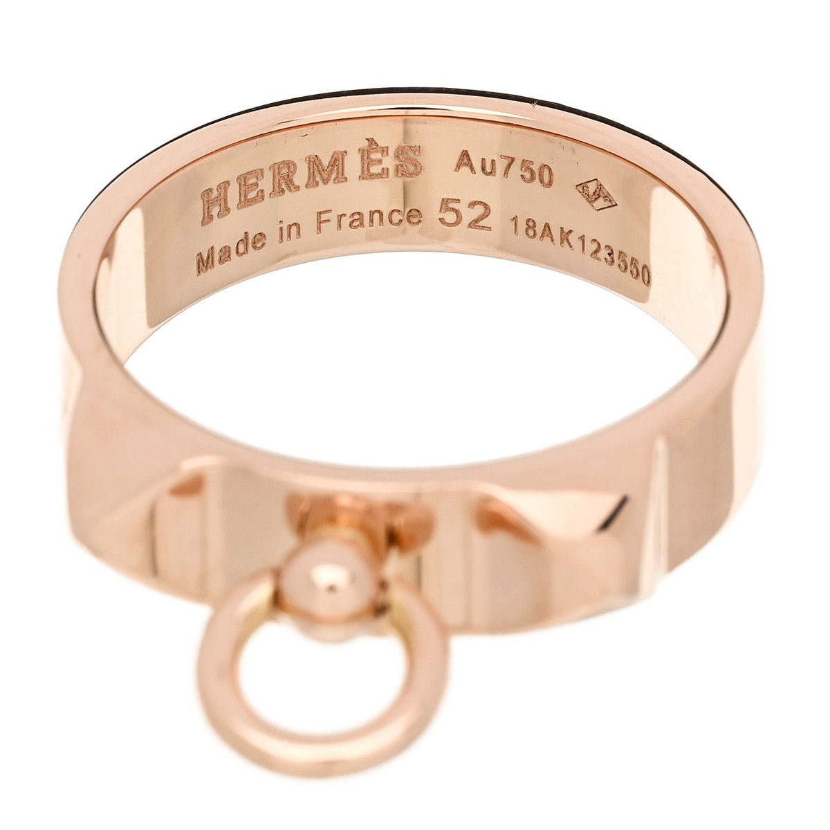 18K Rose Gold PM Collier De Chien Ring 52 6