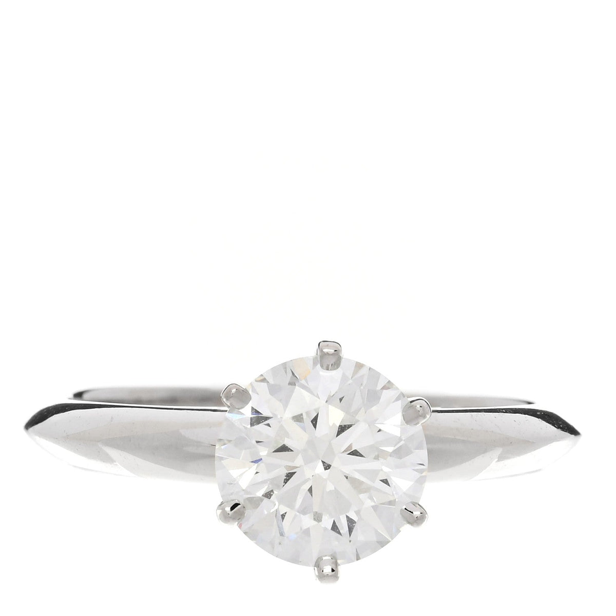 Platinum Diamond 1.62ct Solitaire Engagement Ring 54 7