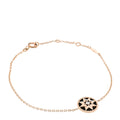 18K Rose Gold Diamond Black Onyx Rose Des Vents Bracelet