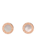 18K Rose Gold Mother of Pearl BVLGARI BVLGARI Stud Earrings