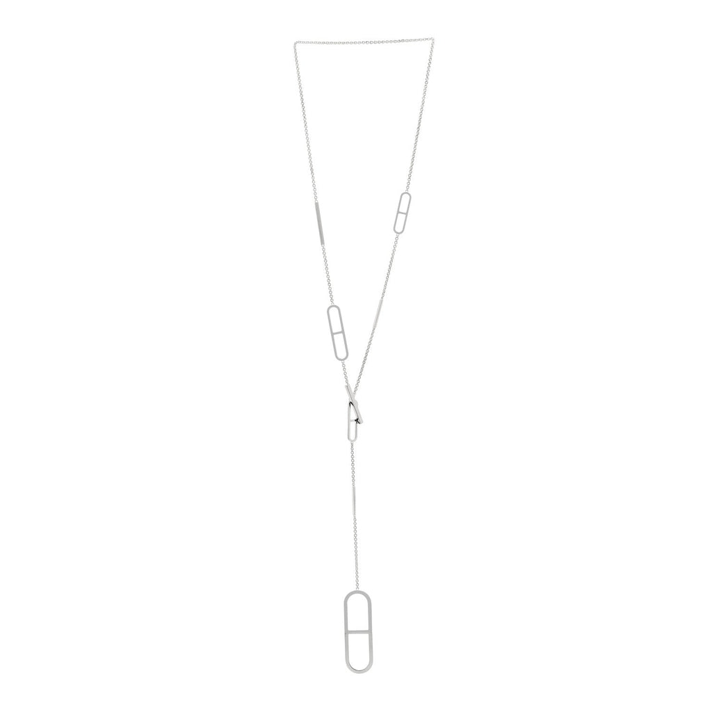 Sterling Silver Ever Chaine d'Ancre Long Lariat Necklace